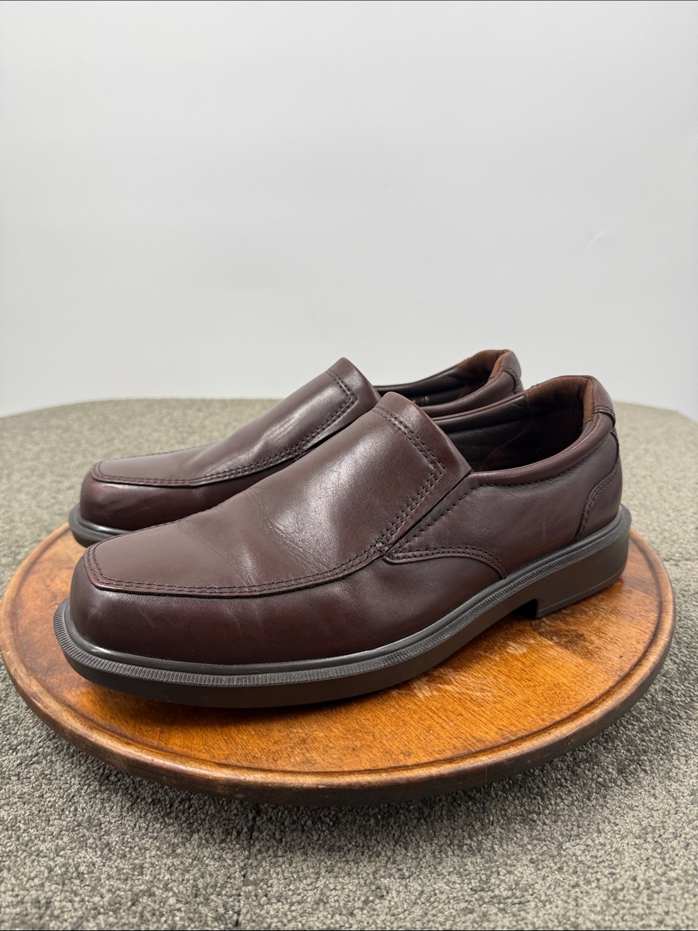 SAS Shoes Mens 12.5 WIDE Diplomat Brown Leather Slip On Loafers Tripad Comfort
